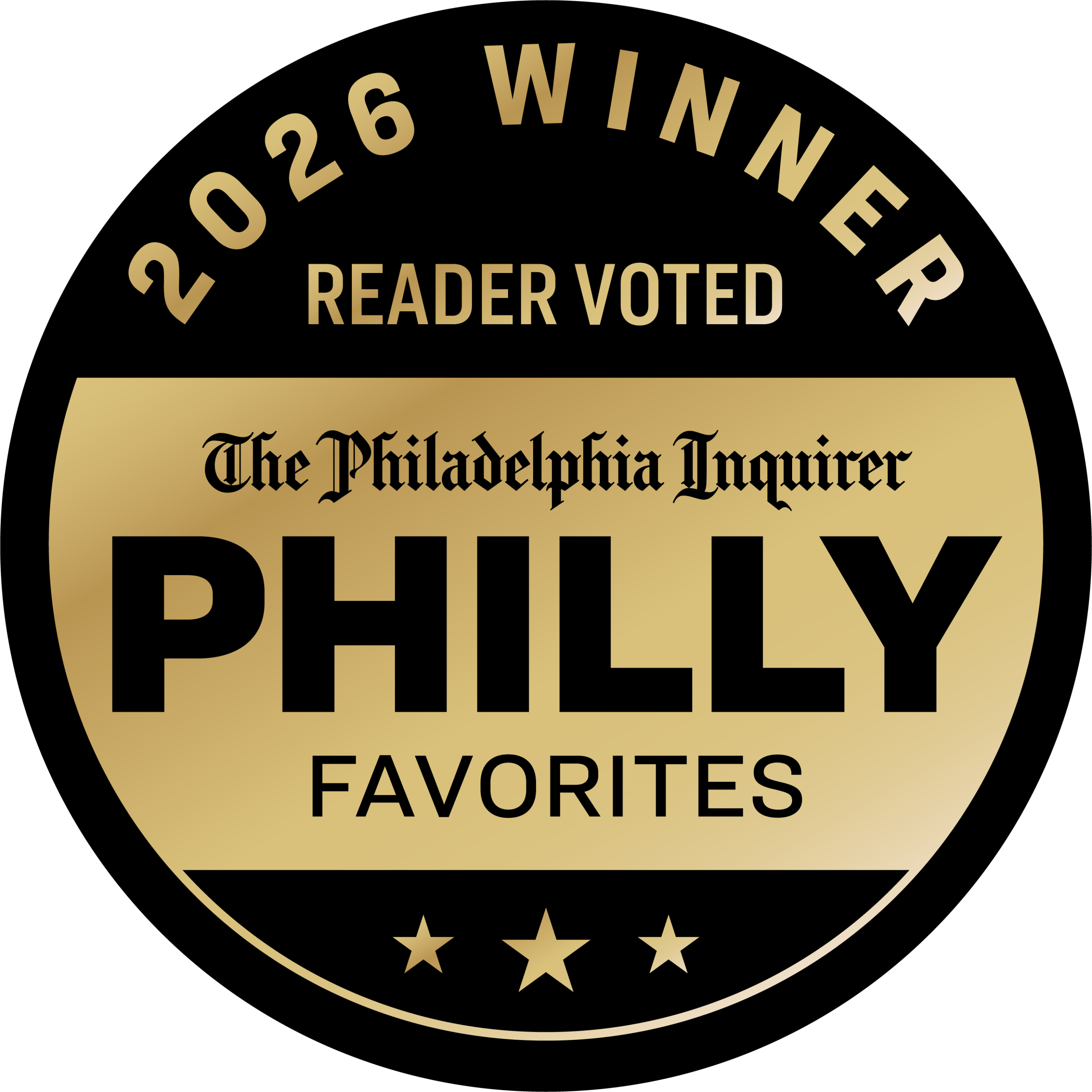 Gold Badge Philly Favorites Winner 2026 