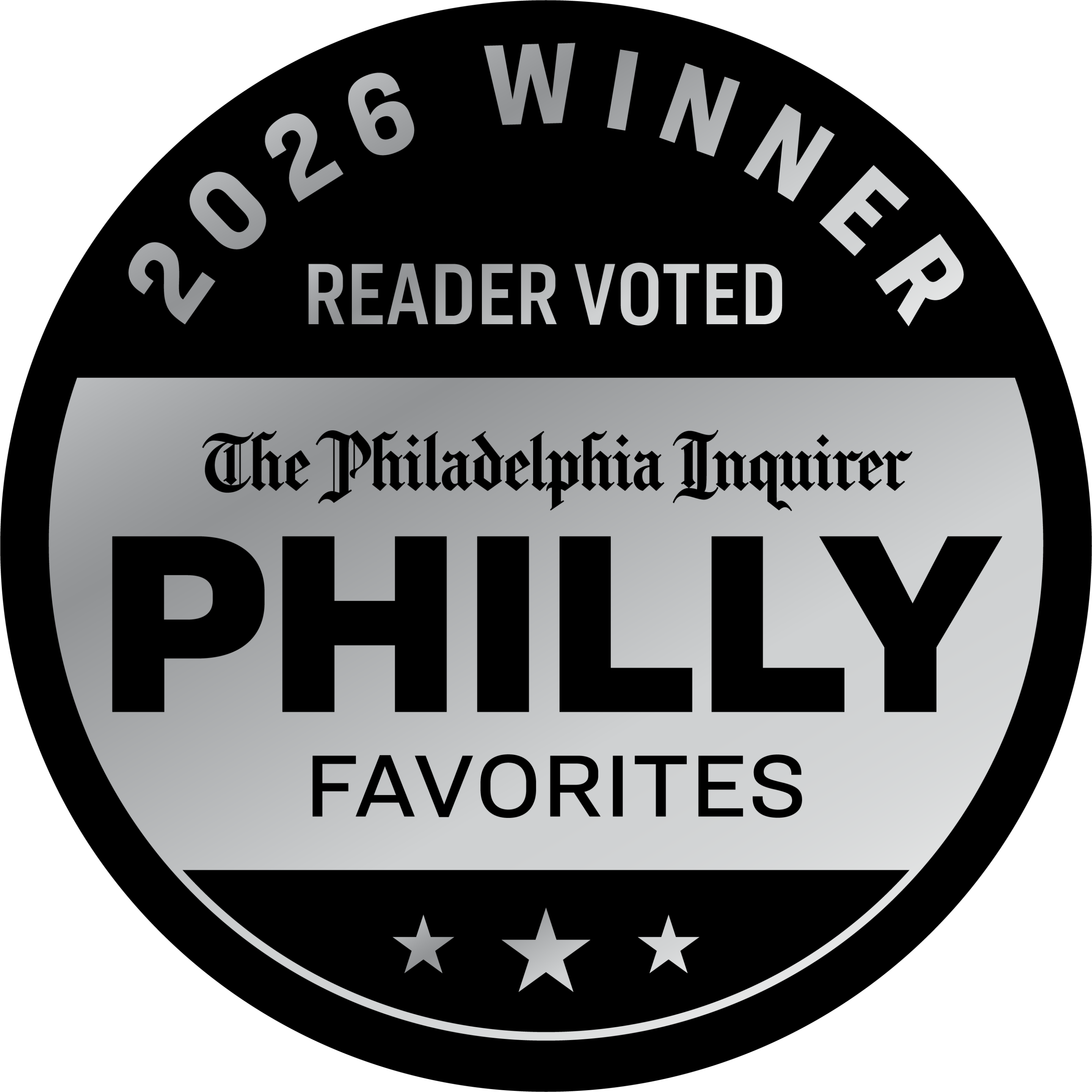 Silver Badge Philly Favorites Winner 2026
